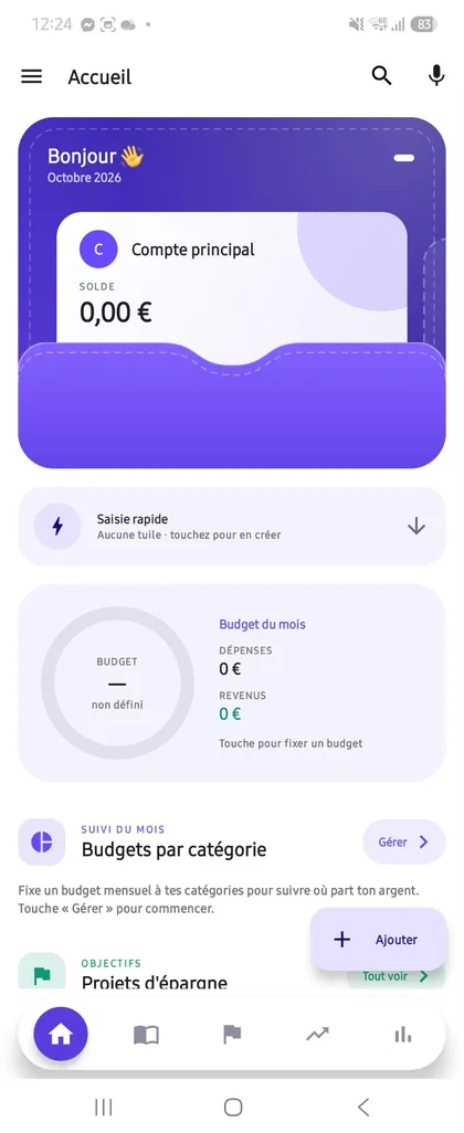 Écran de l’application Nolyo