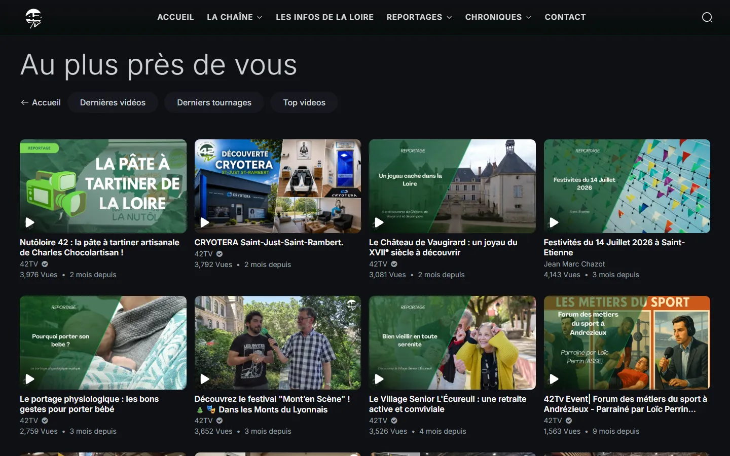 Rubrique « Au plus près de vous »