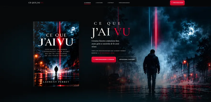 Site de vente du roman thriller Ce que j’ai vu