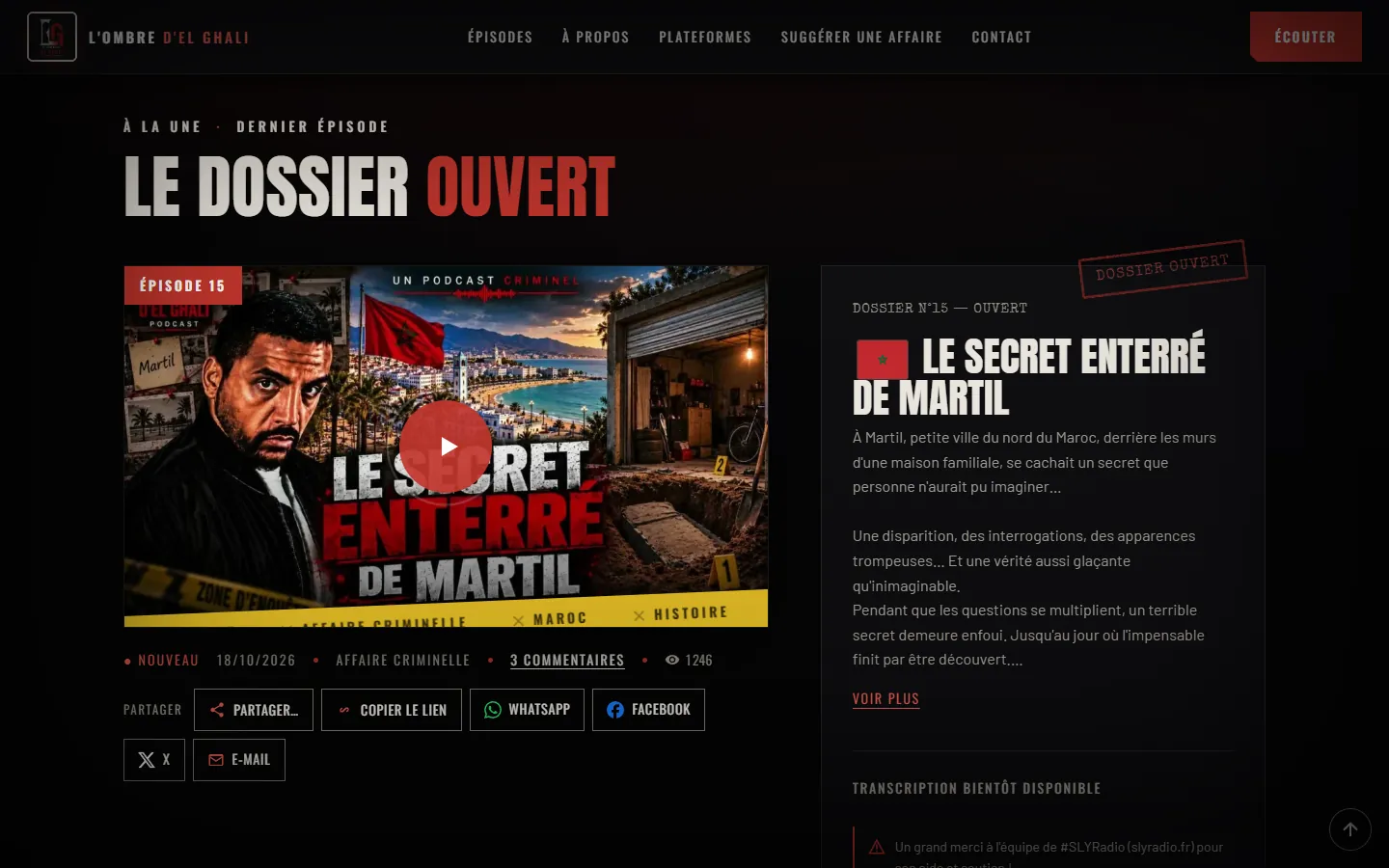 « Le dossier ouvert » : l’épisode à la une, sa vidéo et son résumé