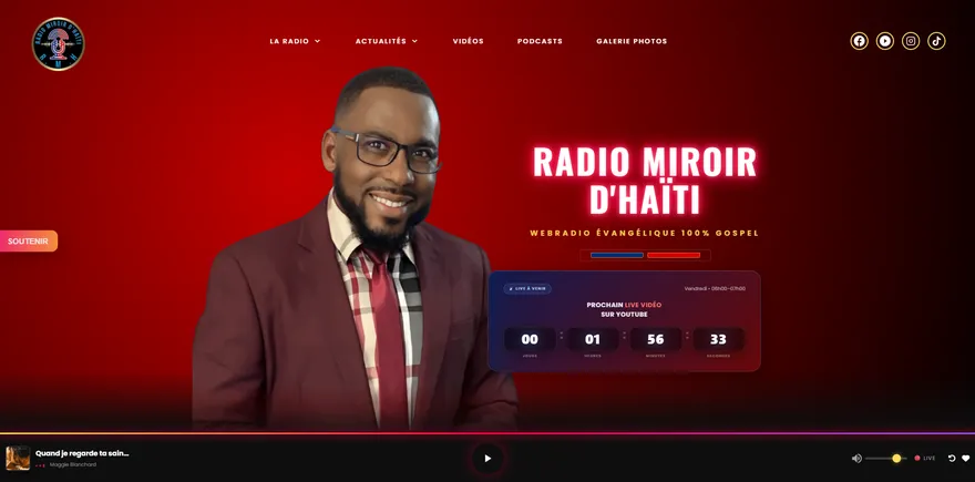 Site de RM Haïti, média radio et actualités