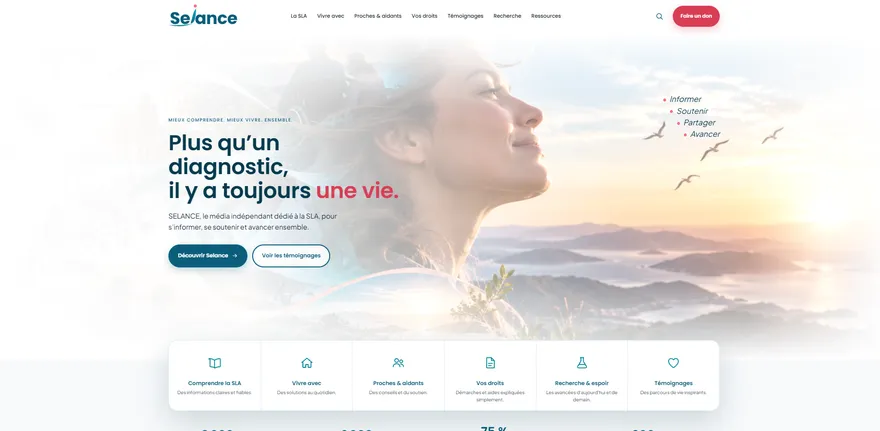 Site Selance dédié à la sclérose latérale amyotrophique