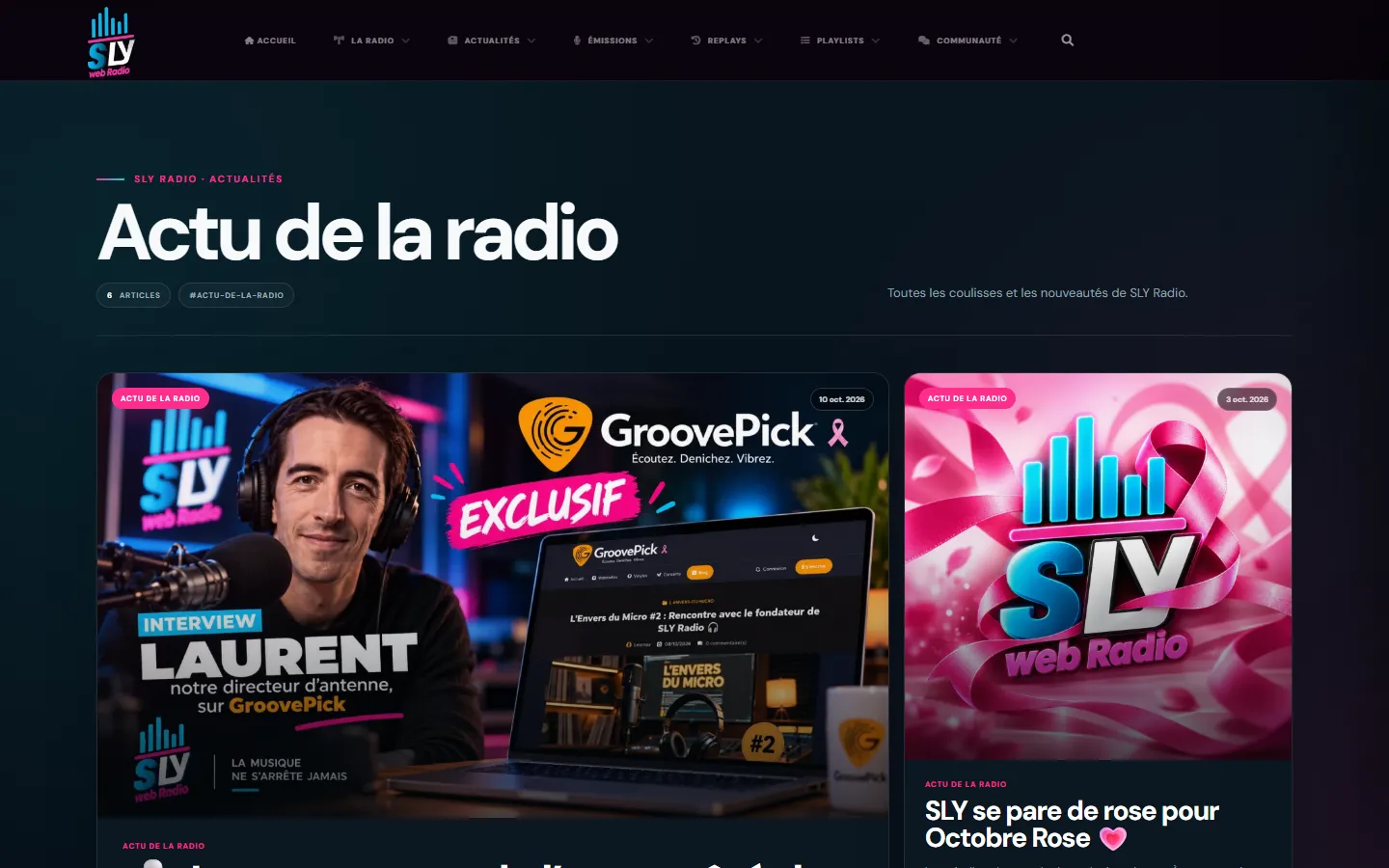 Rubrique « Actu de la radio »